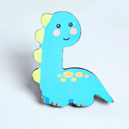 Handmade Acacia Wood Dinosaur Kids Furniture Knob